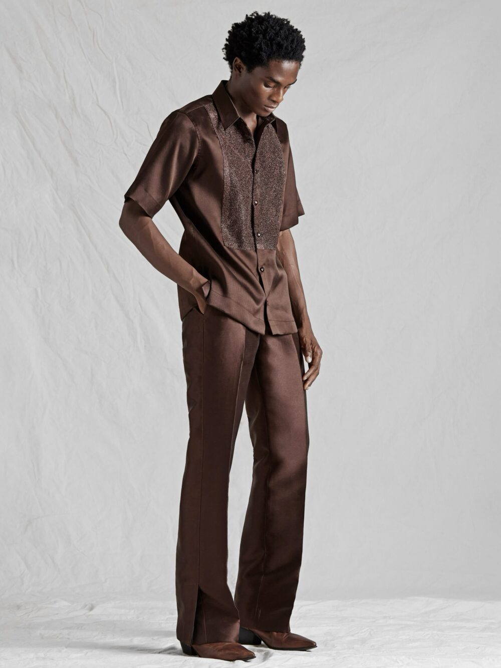 IMG_7989 BROWN DETAILED SILK SET