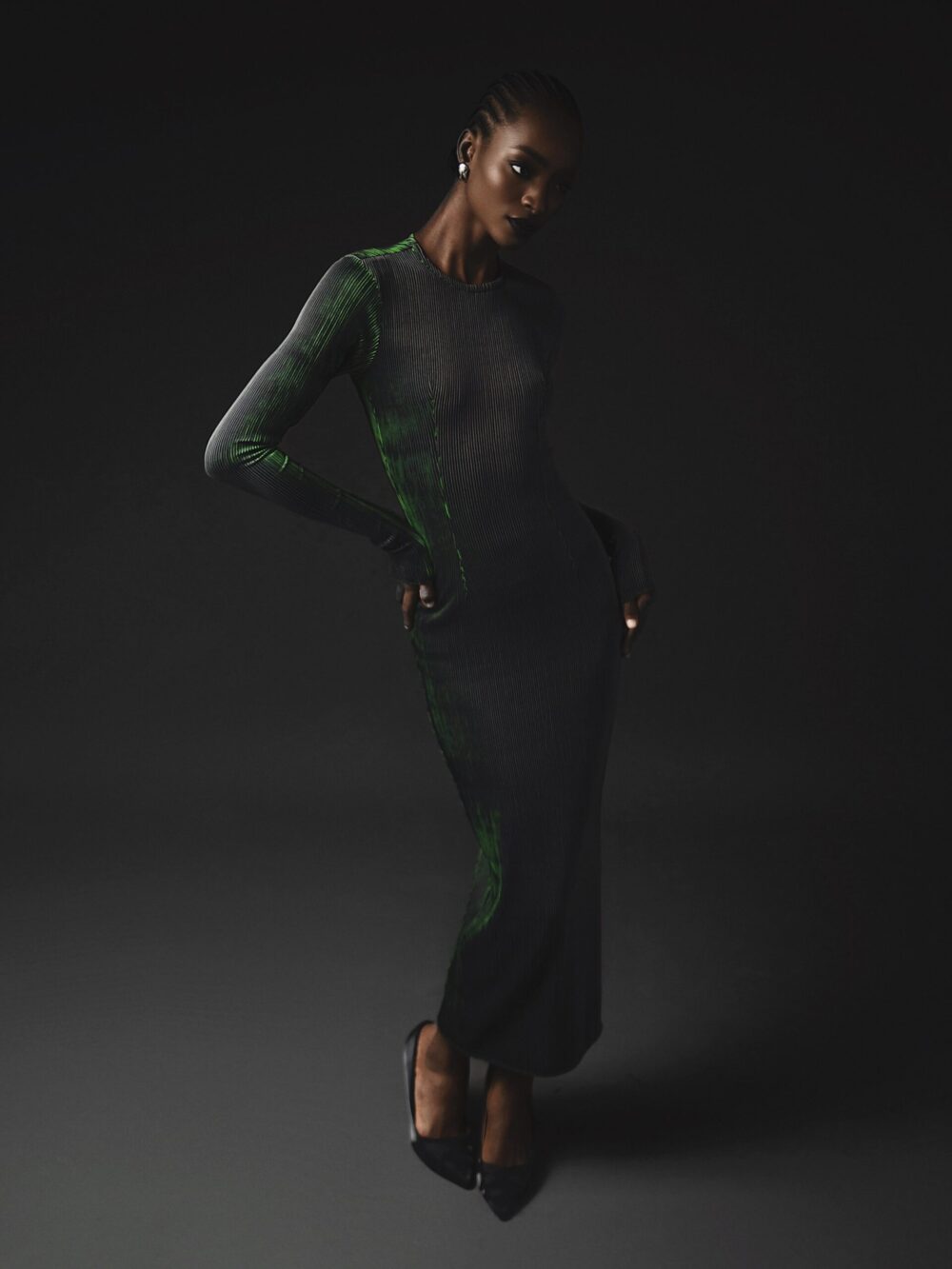RIBBED LONG DRESS