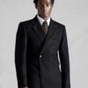 BLACK DOUBLE BREASTED SUIT