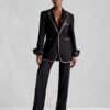 BLACK DETAILED SUIT
