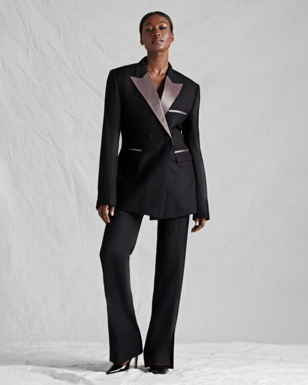 BLACK DETAILED SUIT